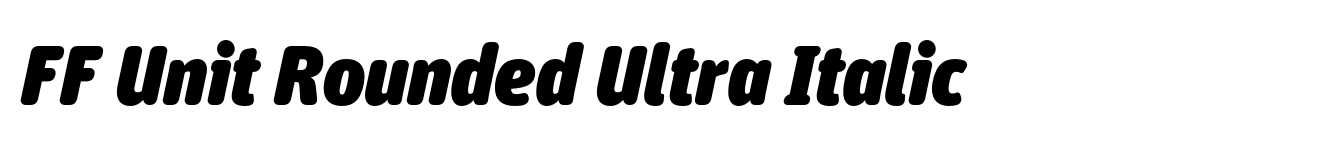 FF Unit Rounded Ultra Italic image